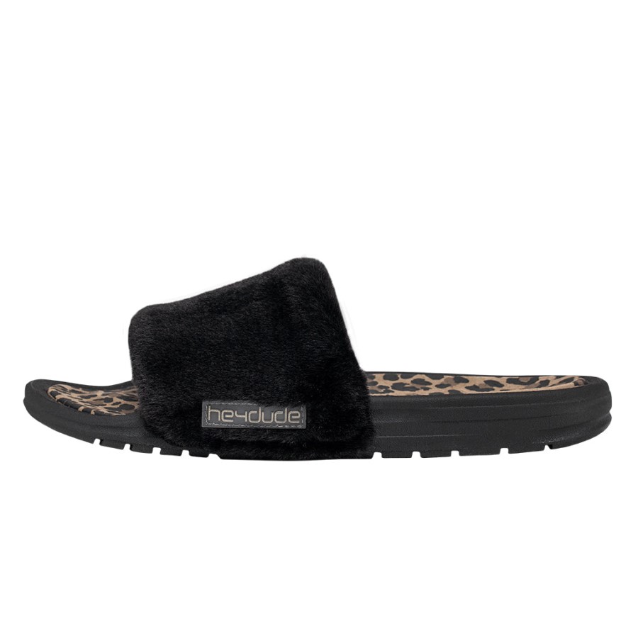 Hey Dude Ireland Peggy Black Cheetah