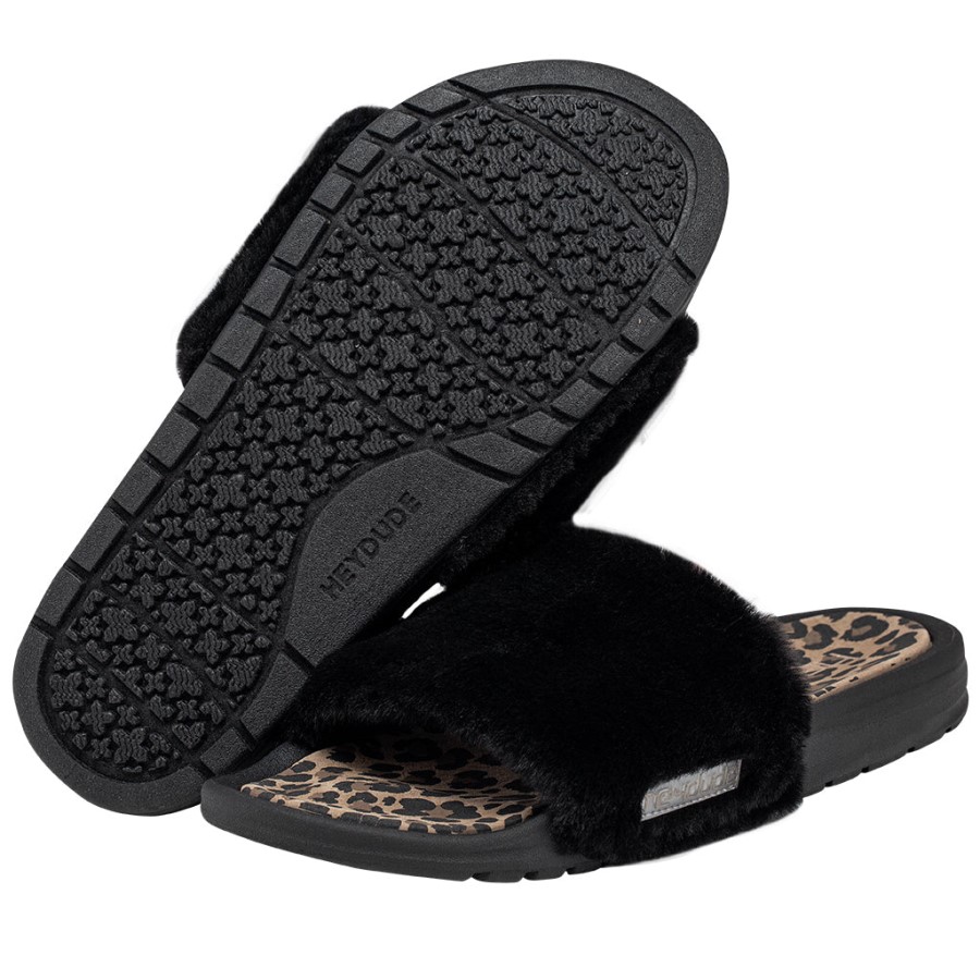 Hey Dude Ireland Peggy Black Cheetah