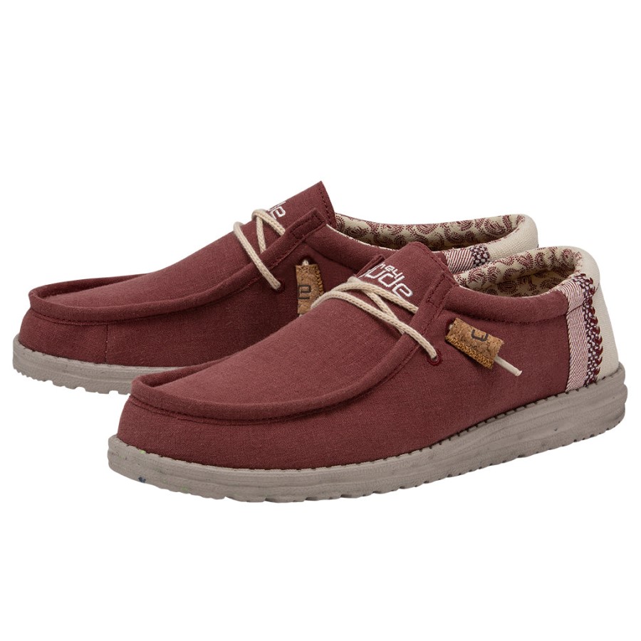 Hey Dude Ireland Wally Linen Natural Brick