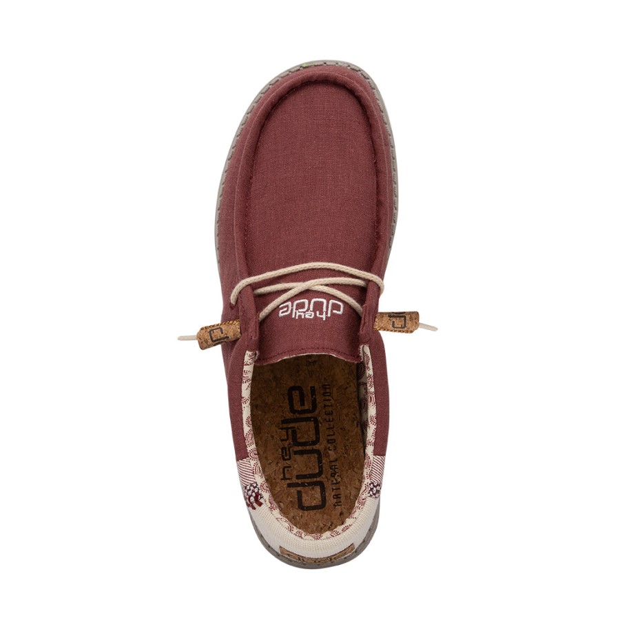 Hey Dude Ireland Wally Linen Natural Brick