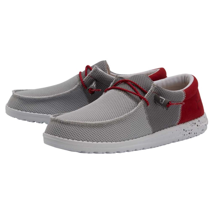 Hey Dude Ireland Wally Sox Funk Dark Grey Red