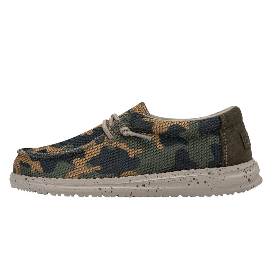 Hey Dude Ireland Wally Youth Sox Army Camo