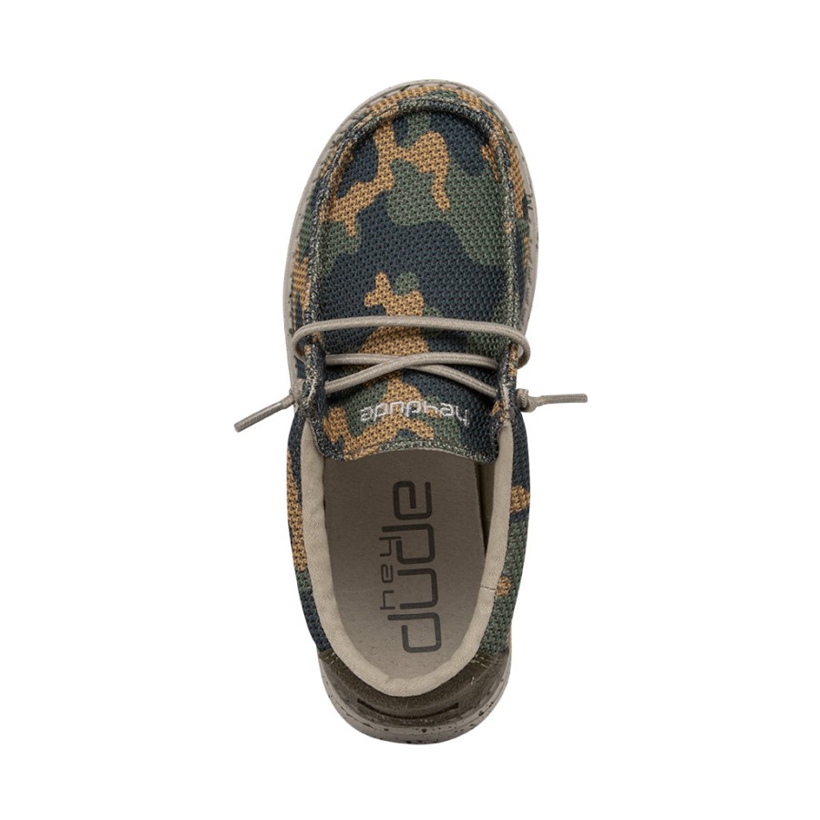 Hey Dude Ireland Wally Youth Sox Army Camo