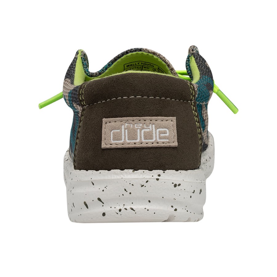Hey Dude Ireland Wally Youth Sox Taupe Camo