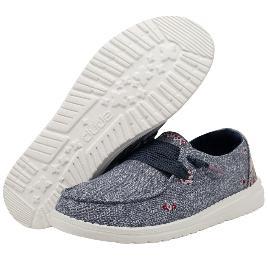 Hey Dude Ireland Wendy Flora Iris Blue