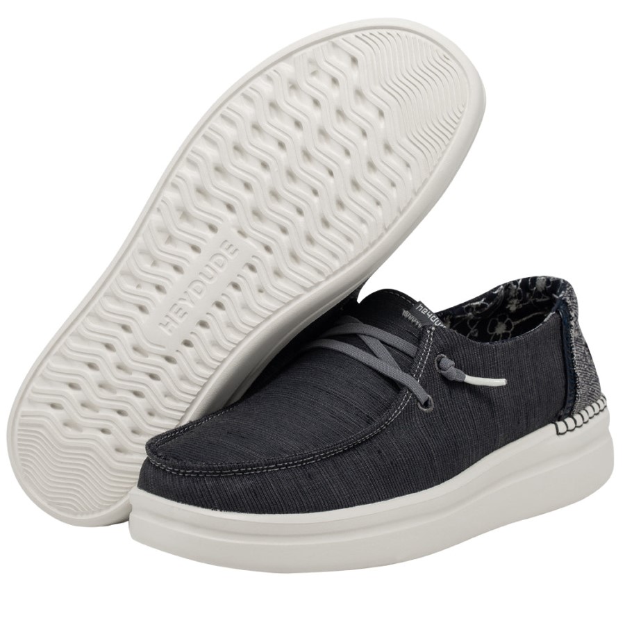 Hey Dude Ireland Wendy Rise Chambray Graphite Blue