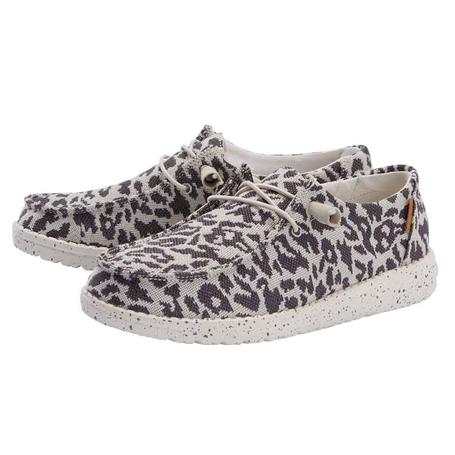 Hey Dude Ireland Wendy Woven Cheetah Grey