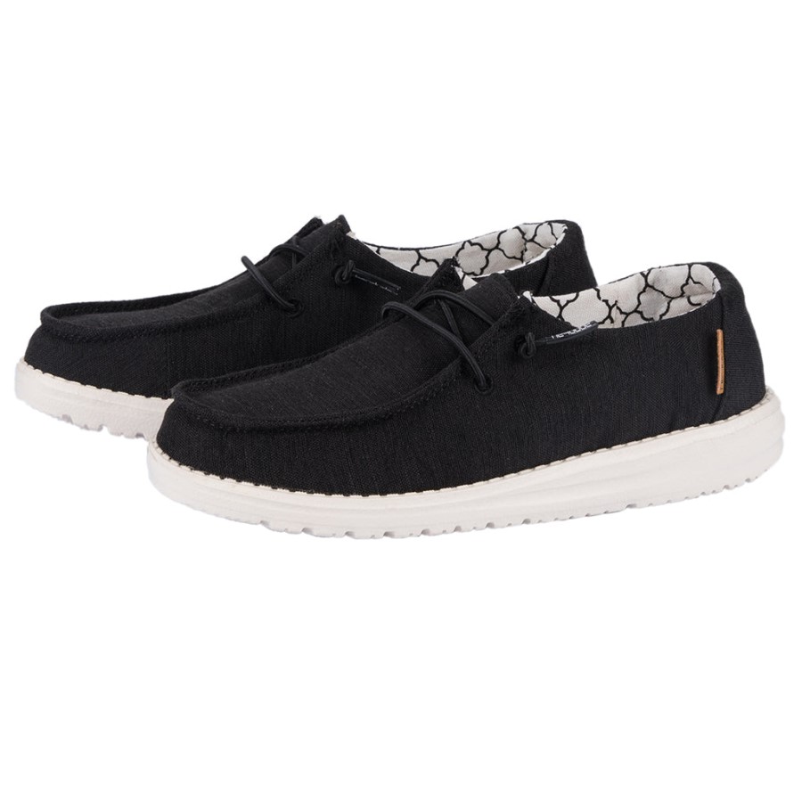 Hey Dude Ireland Wendy Youth Linen Black