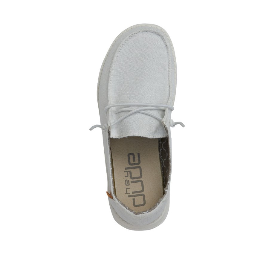 Hey Dude Ireland Wendy Youth Linen White