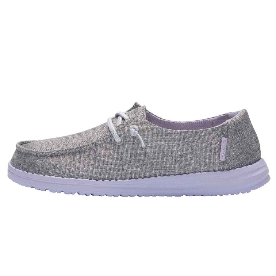 Hey Dude Ireland Wendy Youth Sparkling Grey Lilac
