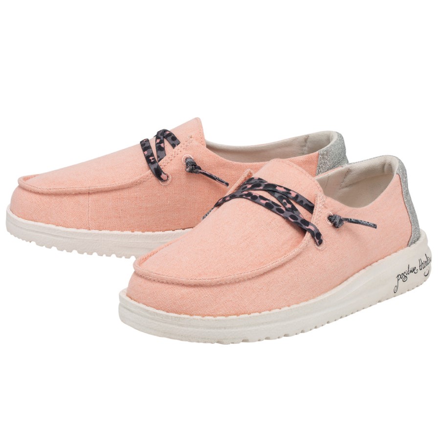 Hey Dude Ireland Wendy Youth Sparkling Rose Gllitter